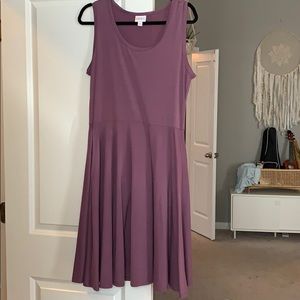 LULAROE NIKKI purple flowy dress